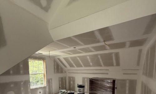Interior drywall room