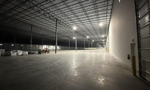 Finished warehouse interior